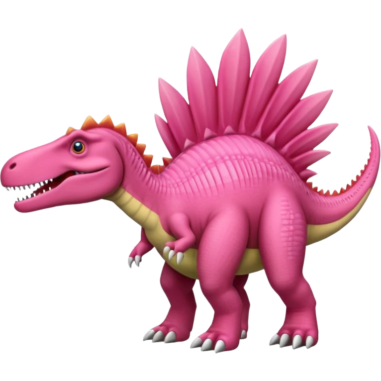 Pink spinosaurus emoji