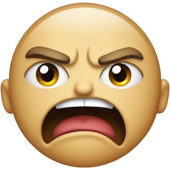 angry face with feet emoji
