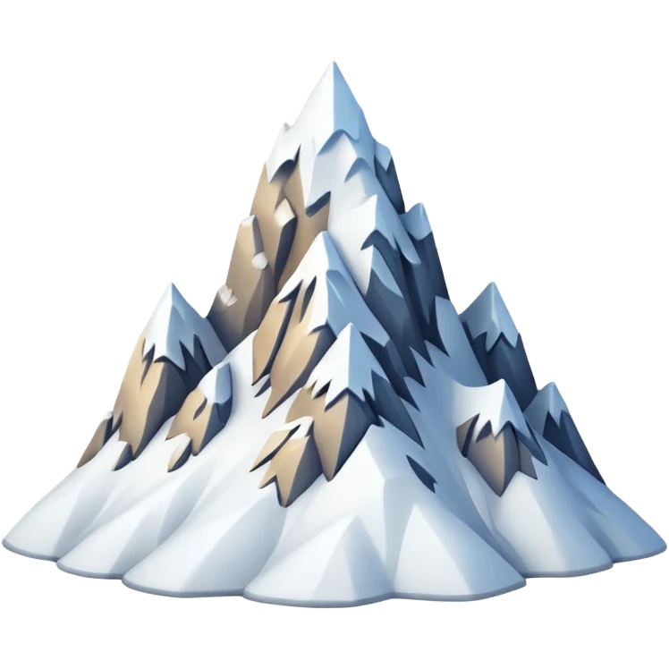 snowy mountain emoji