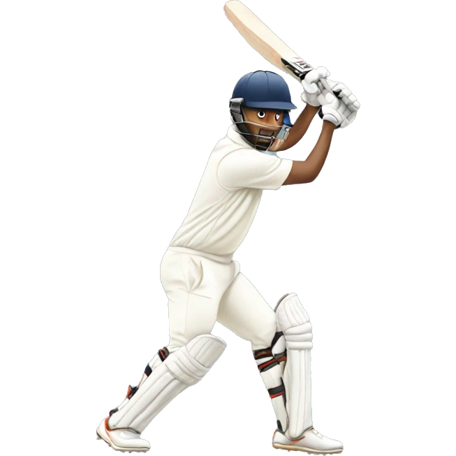 Playing cricket emoji