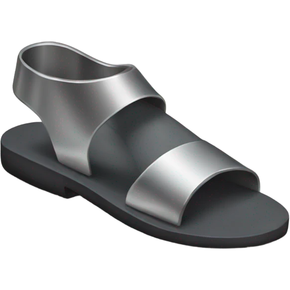 Metal foot with a sandal on emoji
