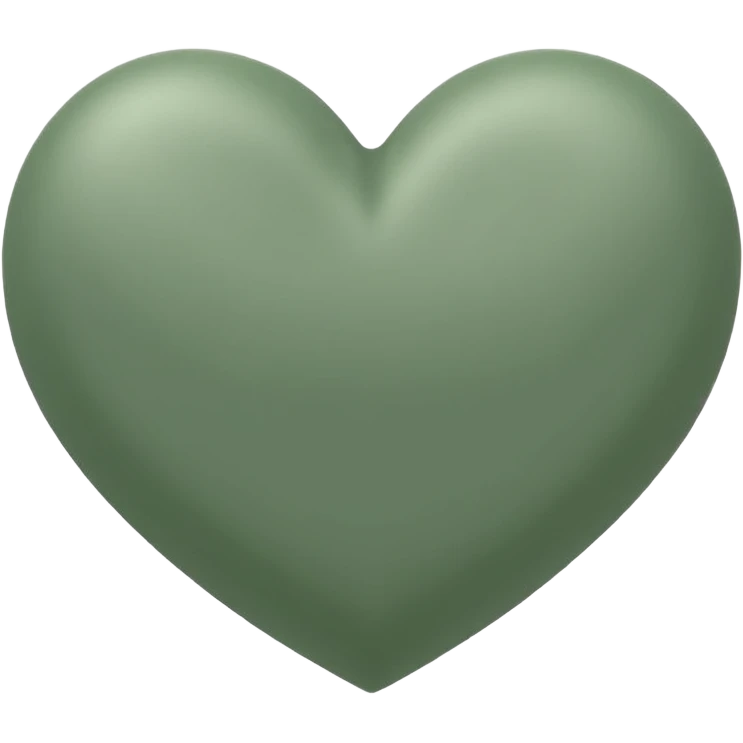sage green heart emoji