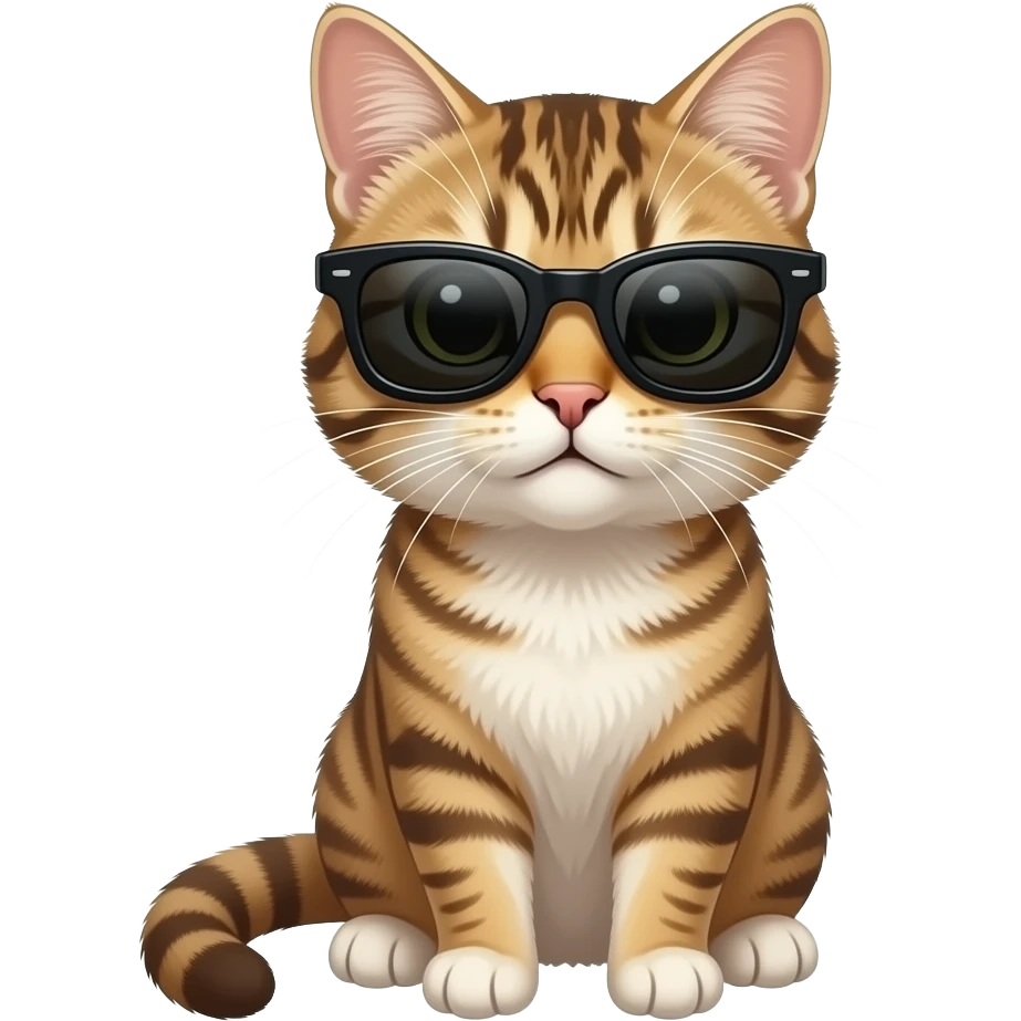 Cat wearing sunglasses emoji
