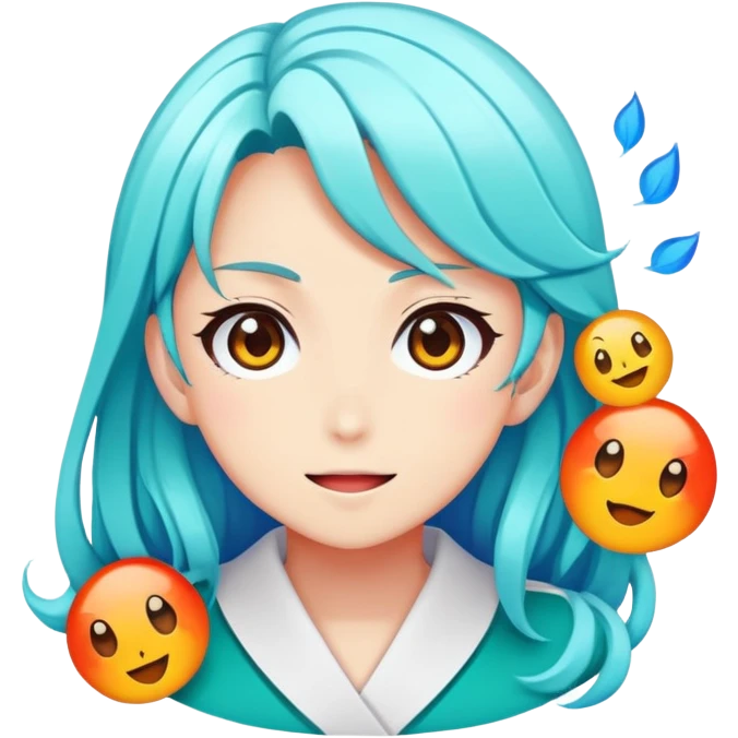 the word "GG" in anime style emoji