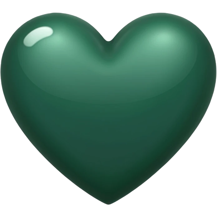 Dark green heart emoji emoji