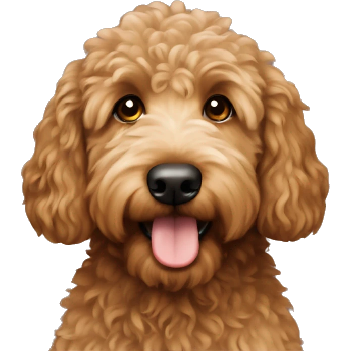  brown golden doodle emoji