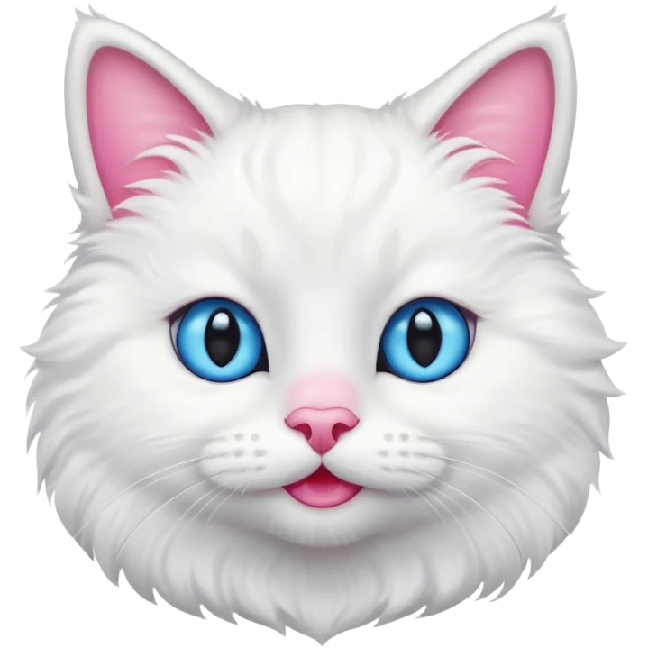 🎧😻🤩 white cat emoji