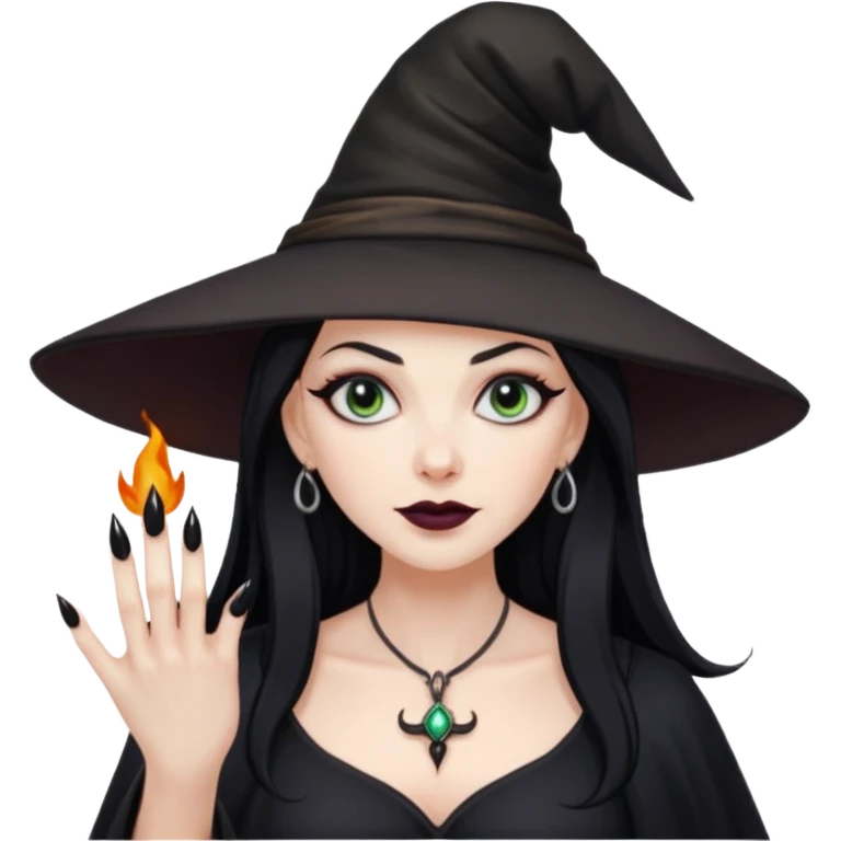 Witch with nails emoji