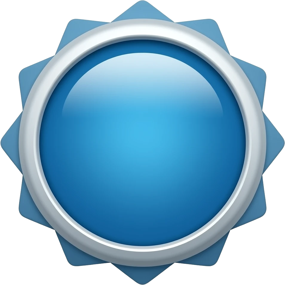 Blue color verified badge emoji
