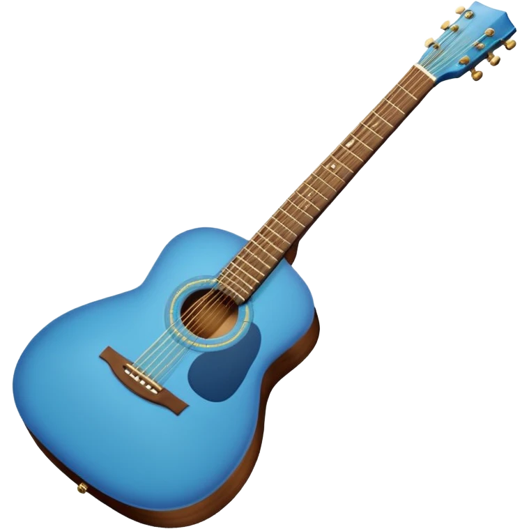 Blue guitar emoji