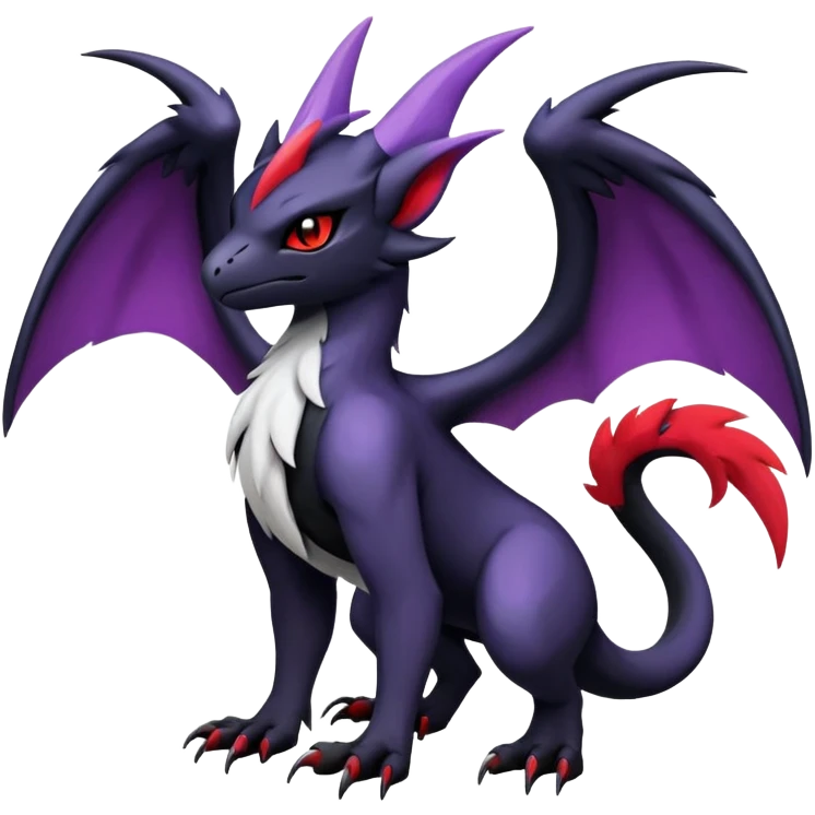 Salandit-Absol-Noibat-Noivern-Hybrid (Full body) emoji