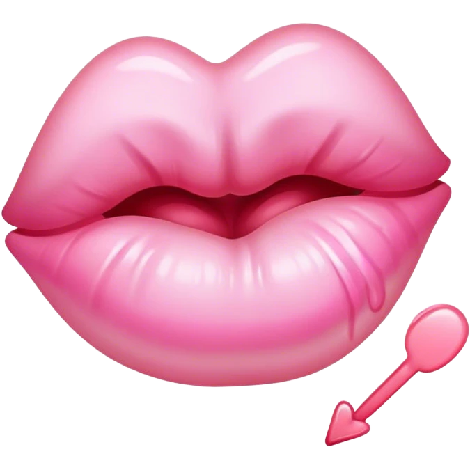 light pink kiss mark  emoji