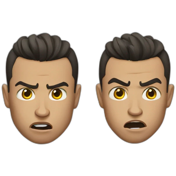 Ronaldo is angry  emoji
