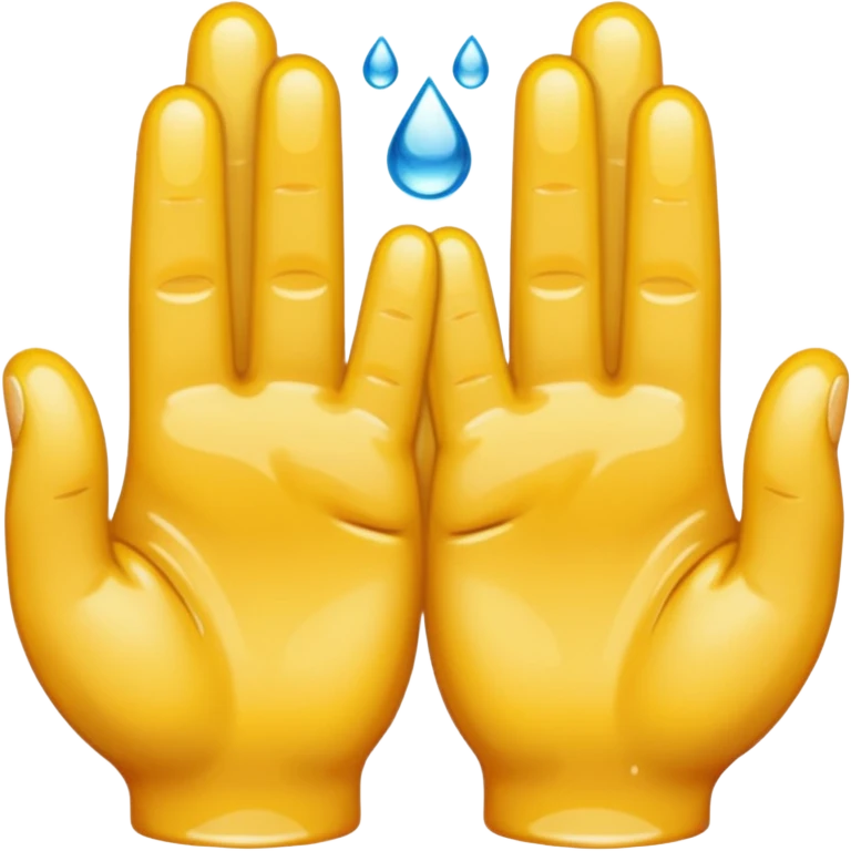 Two fingers together wet emoji