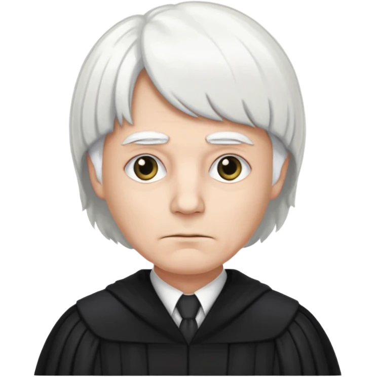 Judge with white wig  emoji