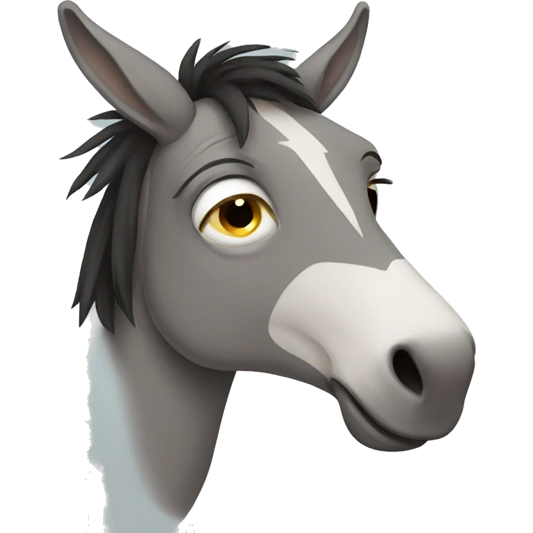 Sad donkey  emoji