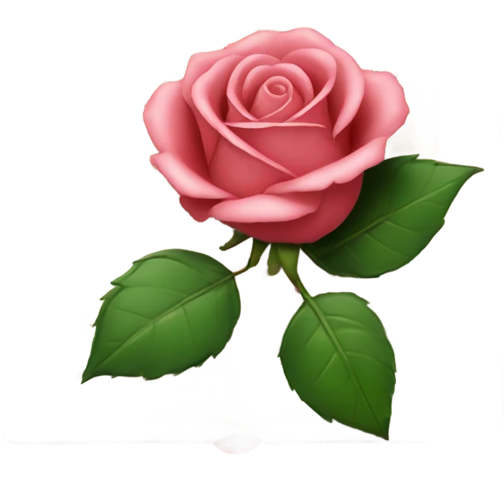 Rose and a book emoji