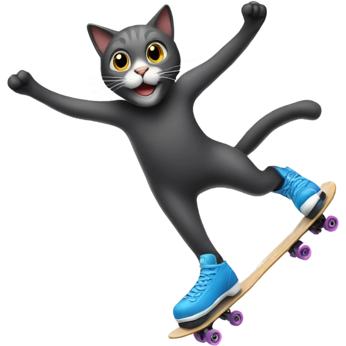 Cat skating  emoji