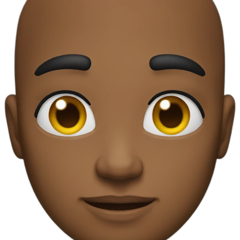 Black hard emoji
