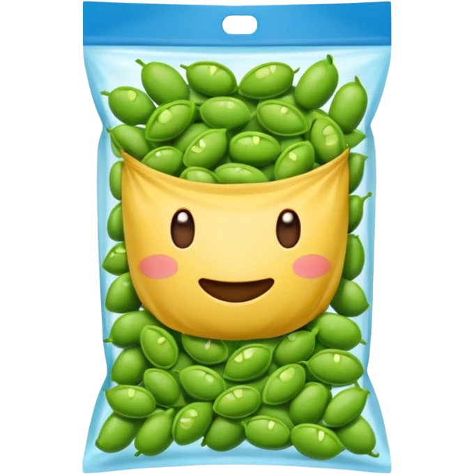 edamame snack bag simple emoji