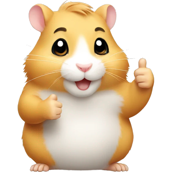 hamster thumbs up emoji