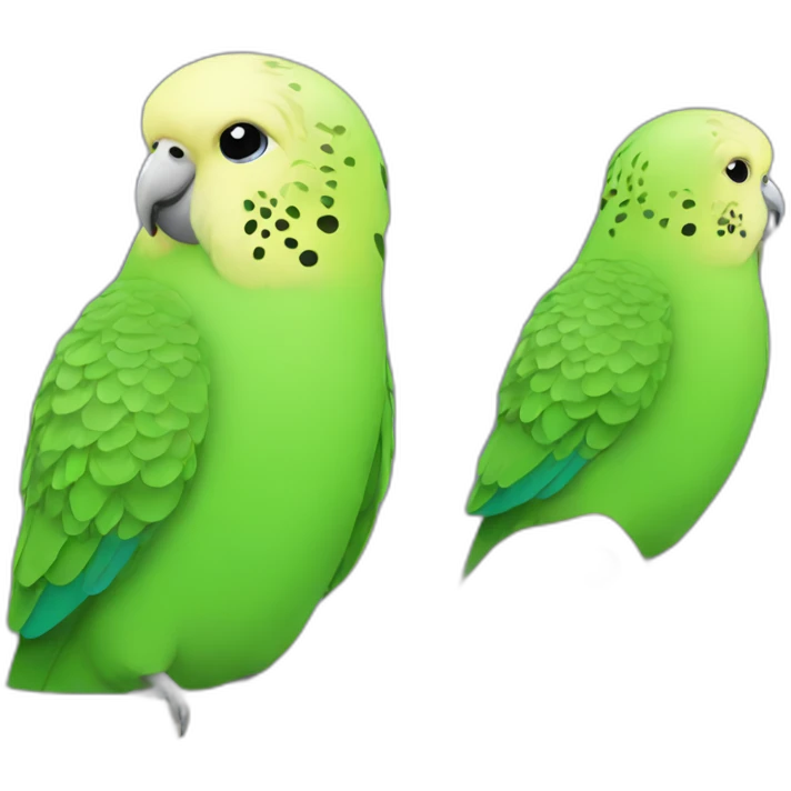 green budgie emoji