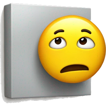 Talking to a wall emoji