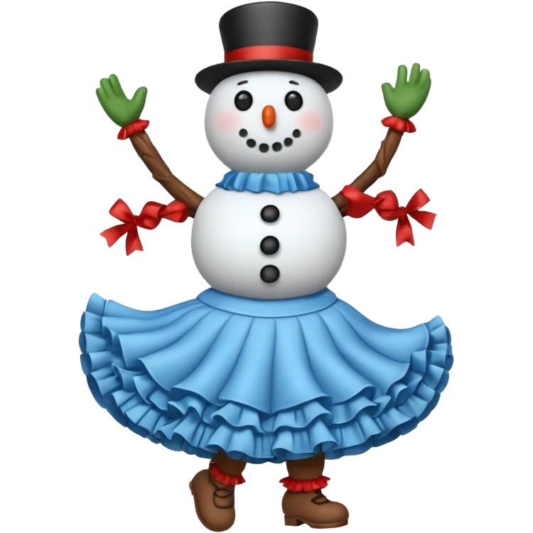 跳拉丁舞的雪人 emoji