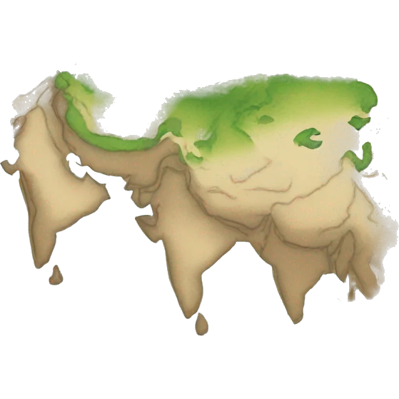 central asia map emoji