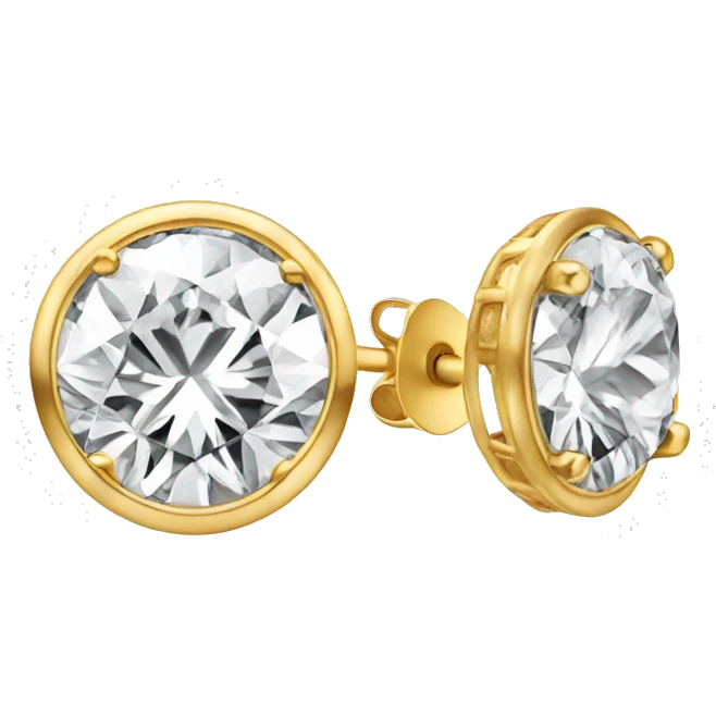 Diamond stud earing  emoji