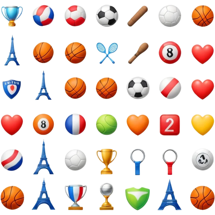 Des logo des applications de Paris sportifs  emoji