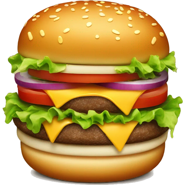 one fresh burger  emoji