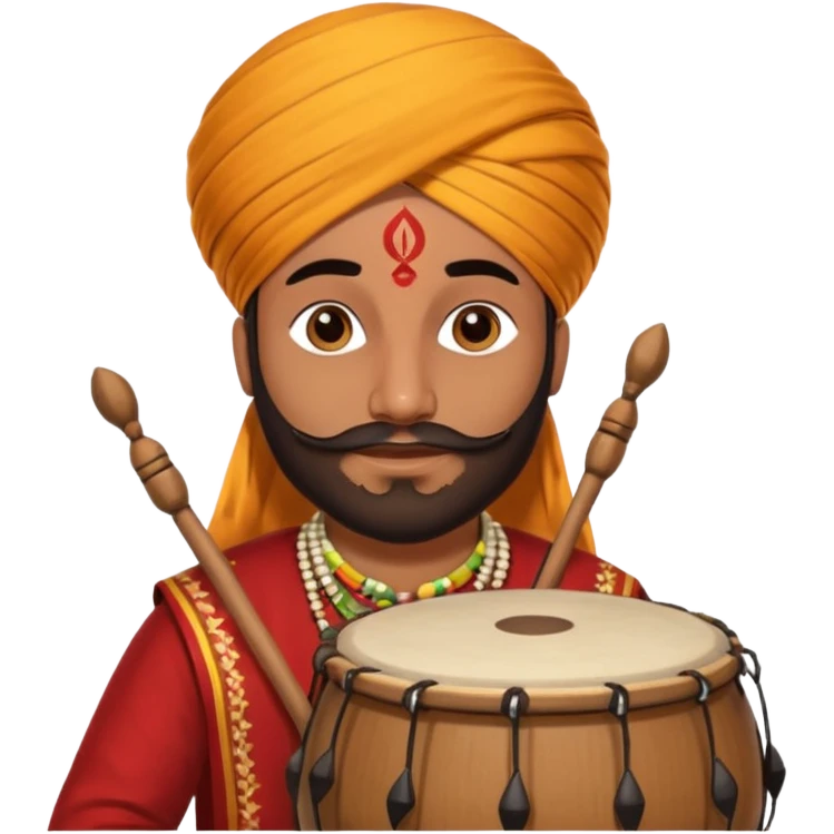 Sardar Punjabi music dhol emoji