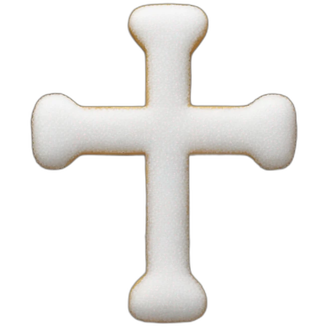 cross sign and sugar emoji