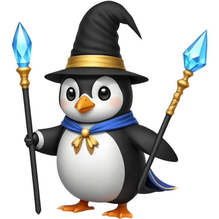 Penguin Wizard emoji