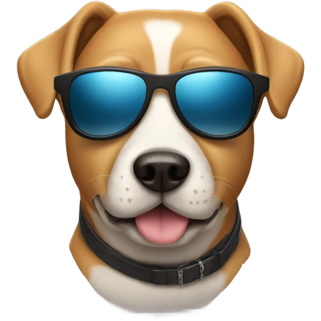 Dog wearing sunglasses  emoji