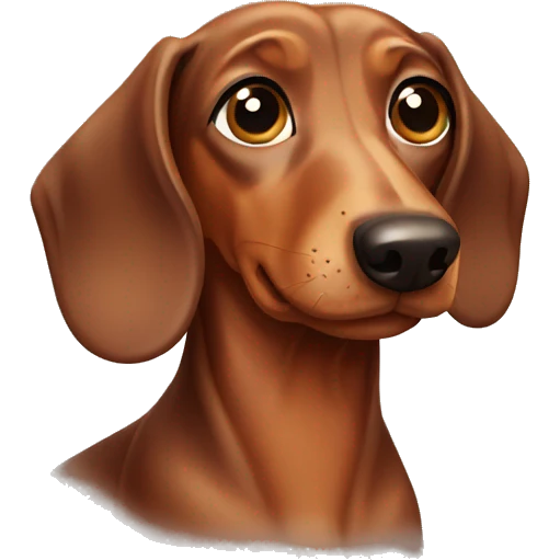 Dachshund dog emoji