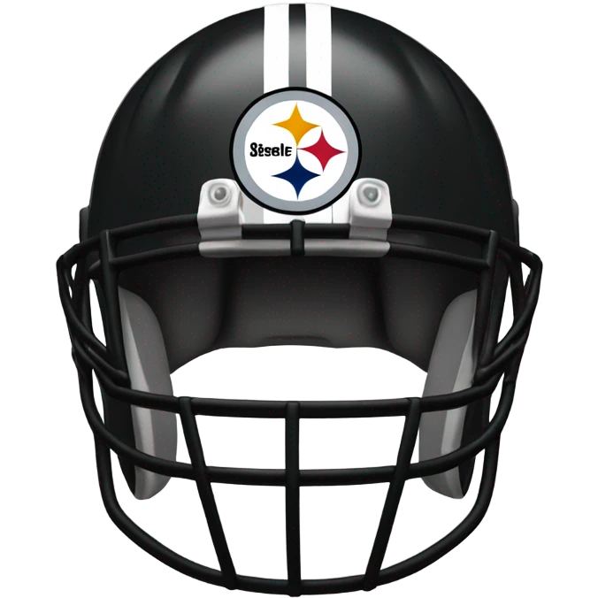 Steelers helmet with logo emoji
