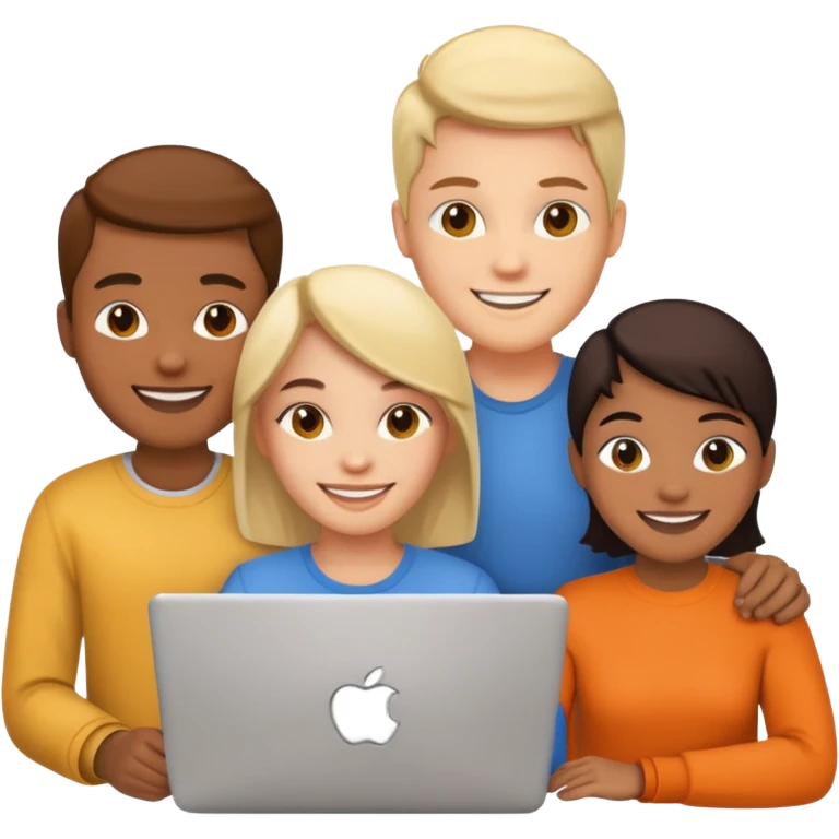 Group of 4 vibe coders emoji