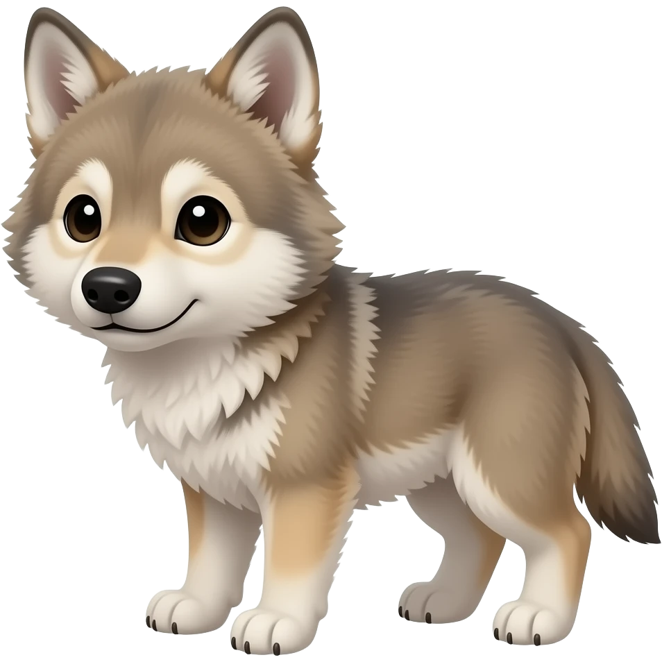 Baby wolf emoji