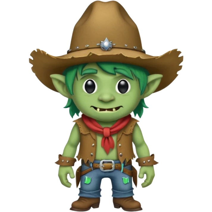 troll Wearing a cowboy hat emoji