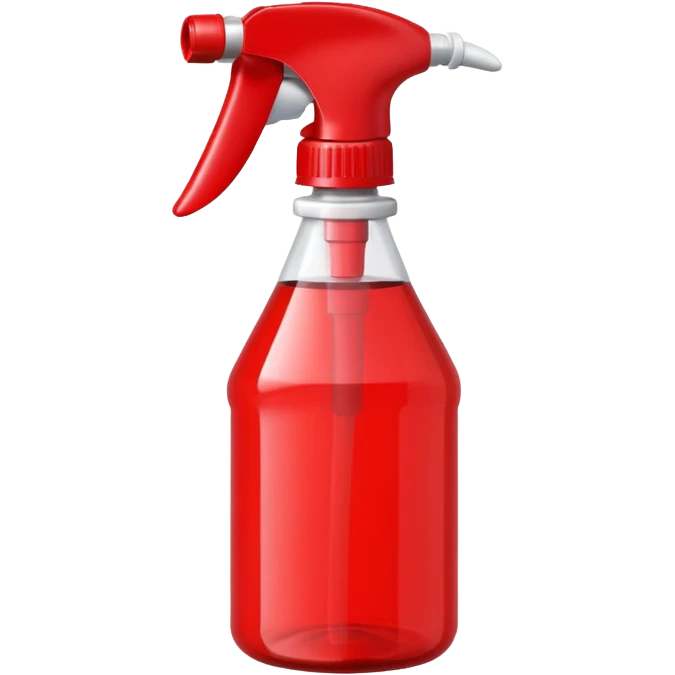 red spray bottle emoji