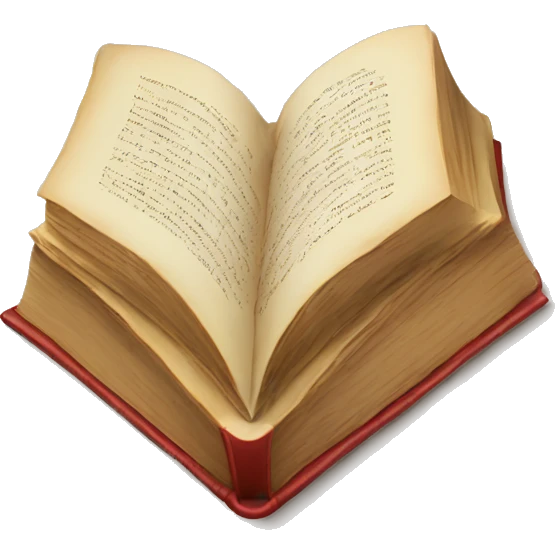 Book in the shape of a heart emoji
