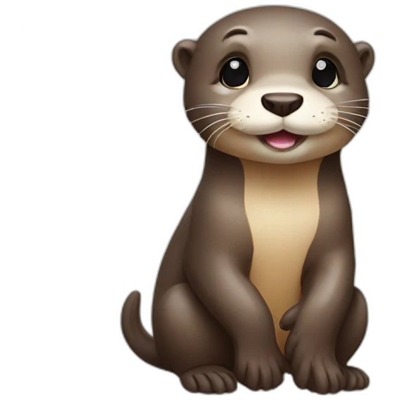 Cute otter emoji