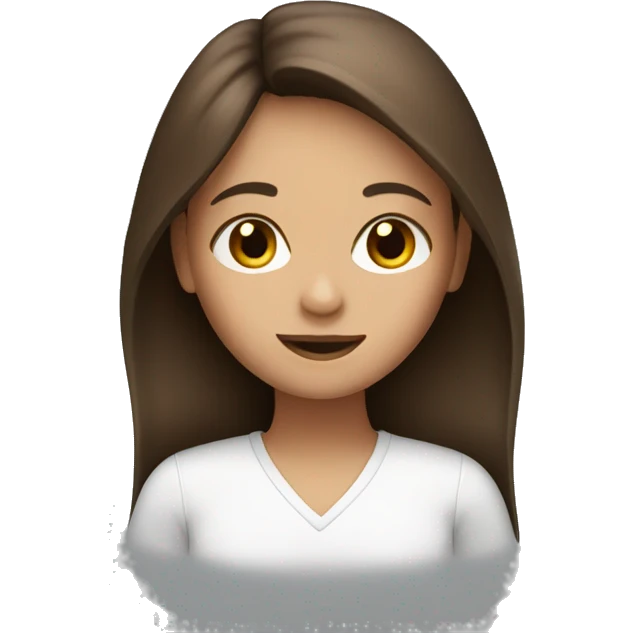 Brown hair girl with a schedule  emoji