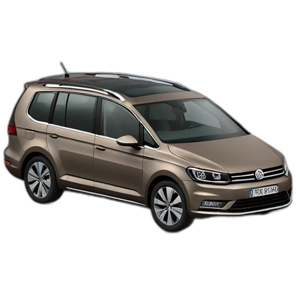 VW Touran grey and brown emoji