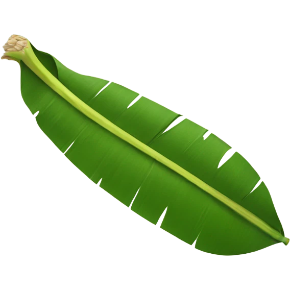 banana leaf with rice emoji