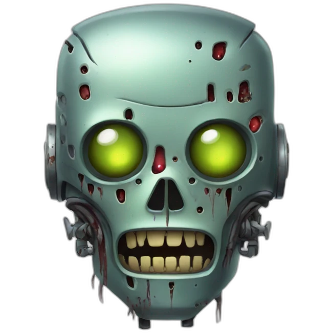 Robot zombie emoji