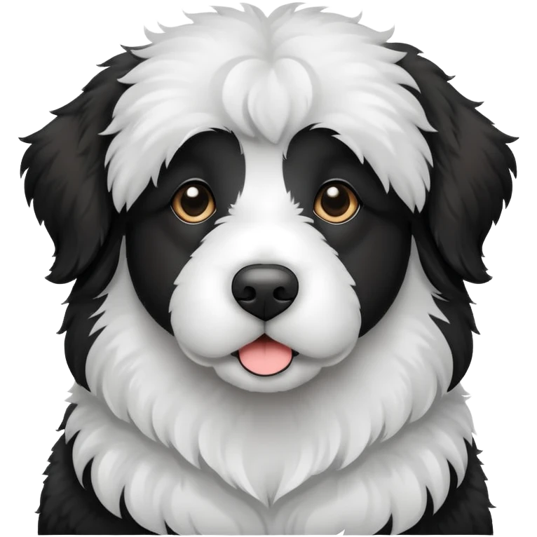 black and white newfypoo emoji