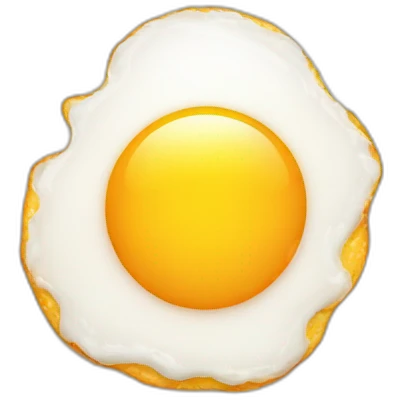 smiling fried egg emoji